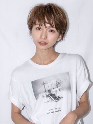 無造作ヘア ショートの髪型 ヘアスタイル ヘアカタログ 人気順 Yahoo Beauty ヤフービューティー