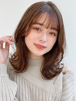 韓国風 ミディアムの髪型 ヘアスタイル ヘアカタログ 人気順 Yahoo Beauty ヤフービューティー