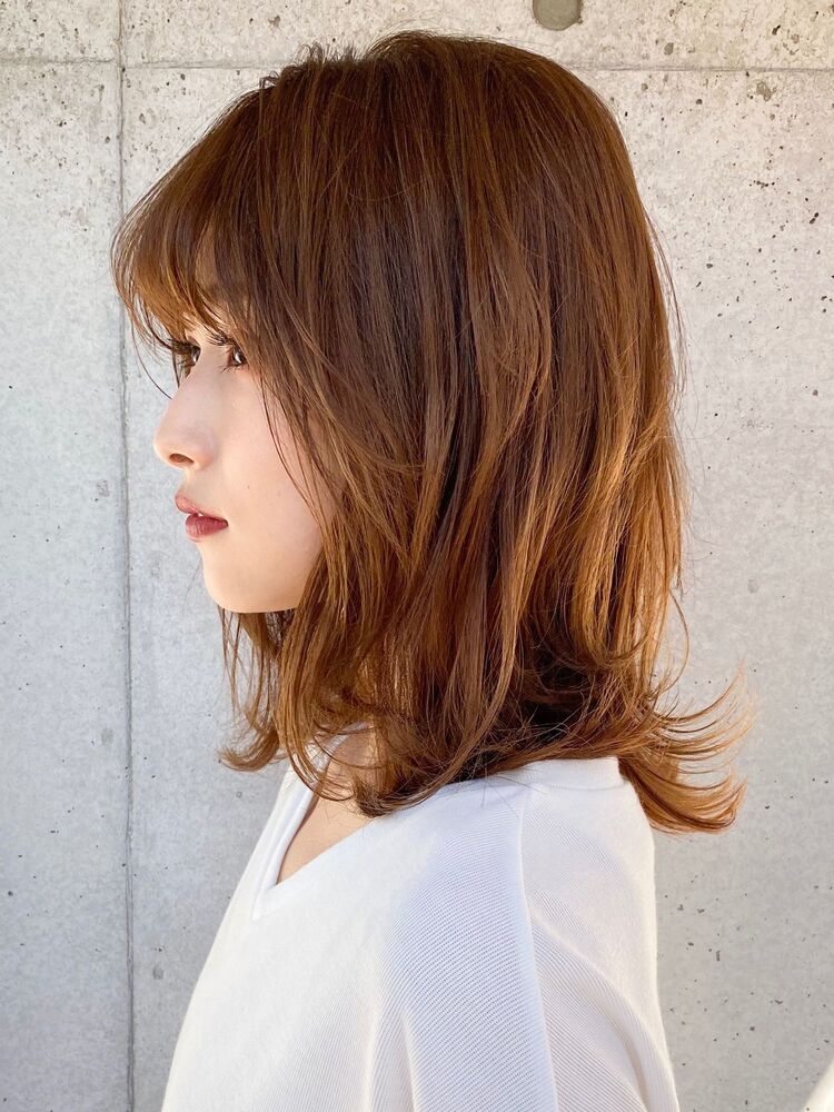 毛先外ハネミディアム｜Agnos 青山（アグノス アオヤマ）平野 七海のヘアスタイル情報｜Yahoo! BEAUTY