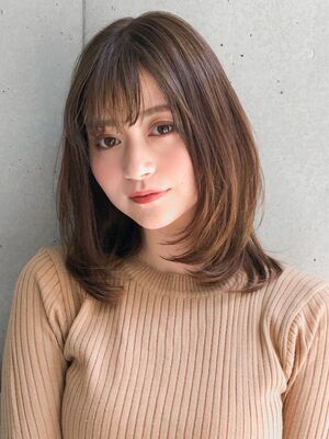 22年春 毛先ワンカール ミディアムの人気ヘアスタイル 髪型 ヘアアレンジ Yahoo Beauty