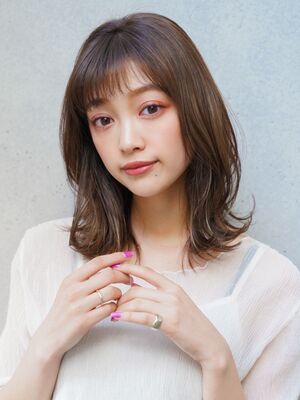 21年夏 ゆるふわミディの新着ヘアスタイル 髪型 ヘアアレンジ Yahoo Beauty