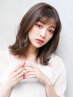 21年夏 ゆるふわミディの新着ヘアスタイル 髪型 ヘアアレンジ Yahoo Beauty