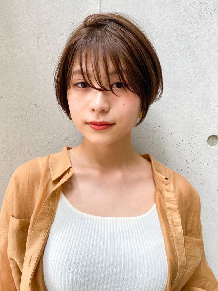 ひし形シルエットきれいめショートスタイル Agnos 青山 アグノス アオヤマ 平野 七海のヘアスタイル情報 Yahoo Beauty