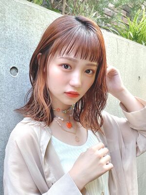 21年秋冬 オン眉 セミロングの新着ヘアスタイル 髪型 ヘアアレンジ Yahoo Beauty