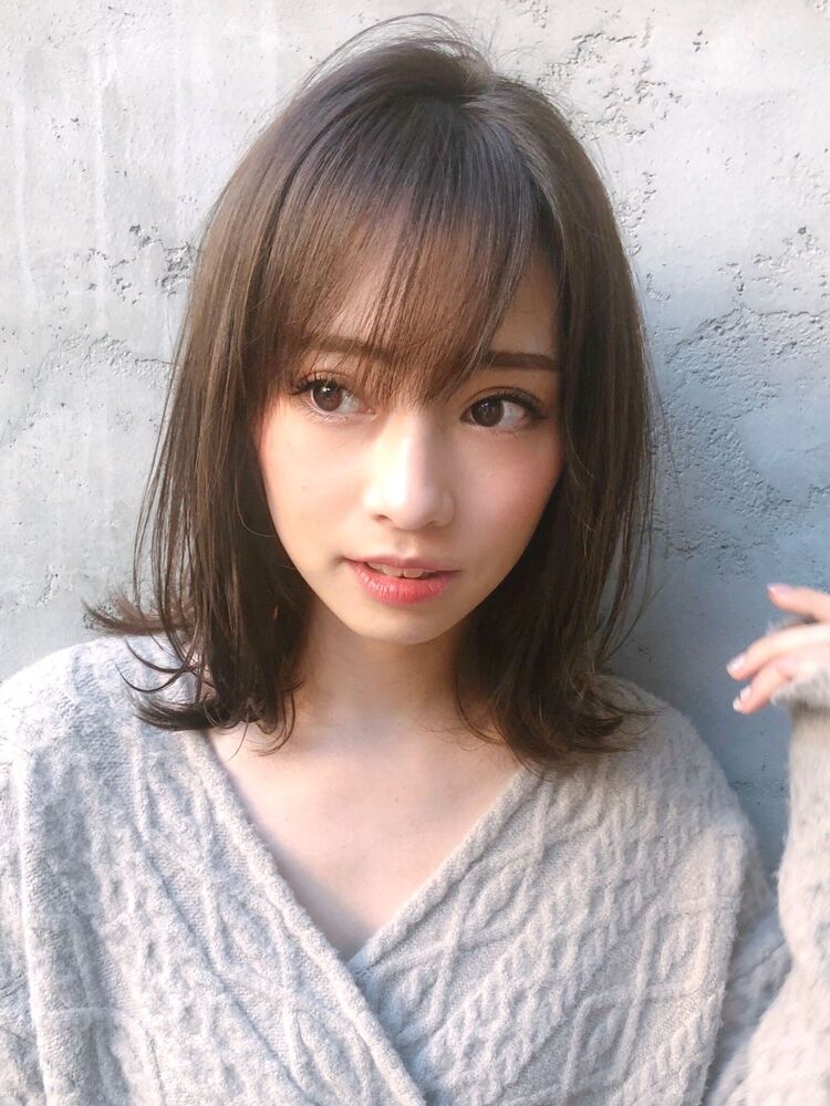 ゆるふわ外ハネミディアム毛先パーマ Dyplus 表参道 ディプラス 鎗田聖乃の髪型 ヘアスタイル ヘアカタログ情報 Yahoo Beauty ヤフービューティー