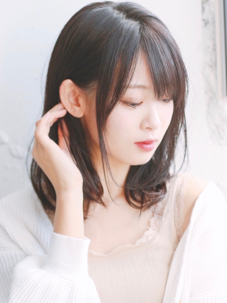 黒髪でもゆるふわで大人可愛いミディアムヘア Dyplus 表参道 ディプラス 鎗田聖乃の髪型 ヘアスタイル ヘアカタログ情報 Yahoo Beauty ヤフービューティー