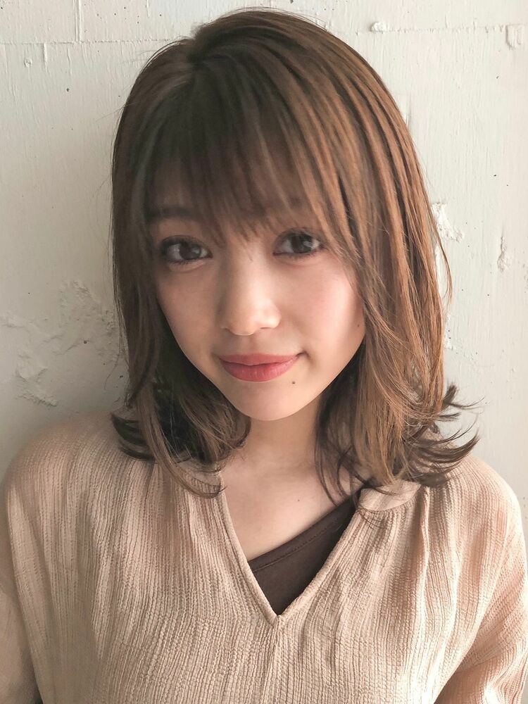 ゆるふわデジタルパーマ小顔ミディアム Dyplus 表参道 ディプラス 鎗田聖乃の髪型 ヘアスタイル ヘアカタログ情報 Yahoo Beauty ヤフービューティー