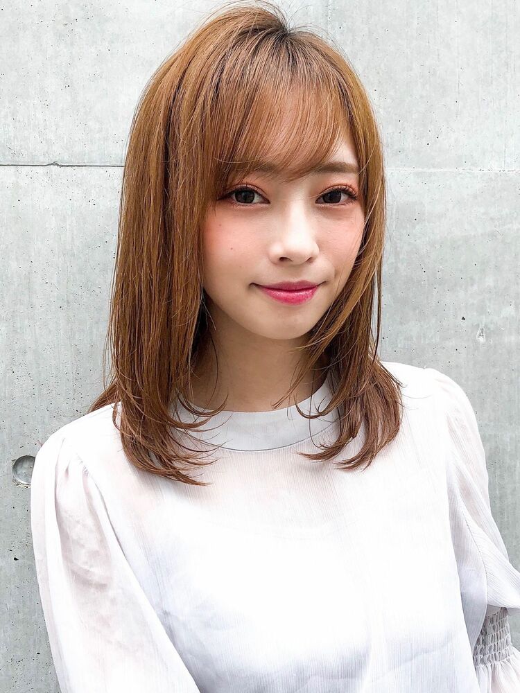 清楚ナチュラルレイヤー大人ミディアム Dyplus 表参道 ディプラス 鎗田聖乃のヘアスタイル情報 Yahoo Beauty