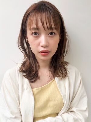 21年夏 レイヤーカット セミロングの新着ヘアスタイル 髪型 ヘアアレンジ Yahoo Beauty