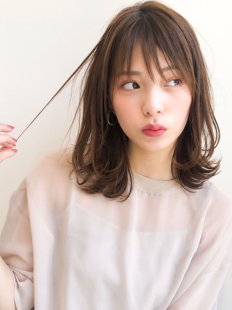 毛先デジタルパーマくびれミディアム Dyplus 表参道 ディプラス 鎗田聖乃の髪型 ヘアスタイル ヘアカタログ情報 Yahoo Beauty ヤフービューティー