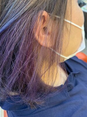 インナーカラー紫