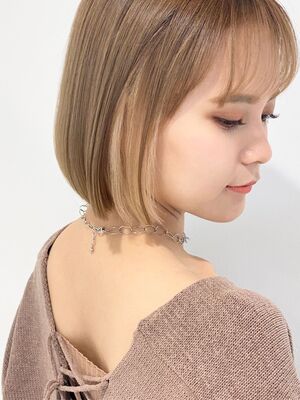 インナーカラーボブ ショートの髪型 ヘアスタイル ヘアカタログ 人気順 Yahoo Beauty ヤフービューティー