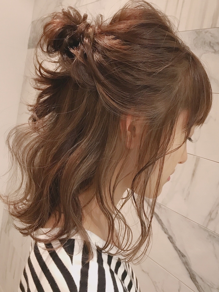 ヘアアレンジ セミロング ロング ヘアカラー 冬カラー 前髪有り ワンカール Iki しまだけーすけの髪型 ヘアスタイル ヘアカタログ情報 Yahoo Beauty ヤフービューティー