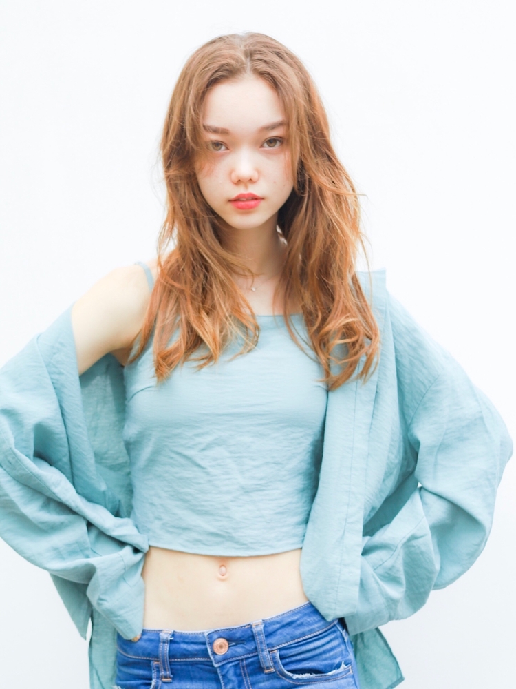 セミロング パーマ ヘアカラー 冬カラー 前髪有り ワンカール Iki Iki イキ しまだけーすけのヘアスタイル情報 Yahoo Beauty