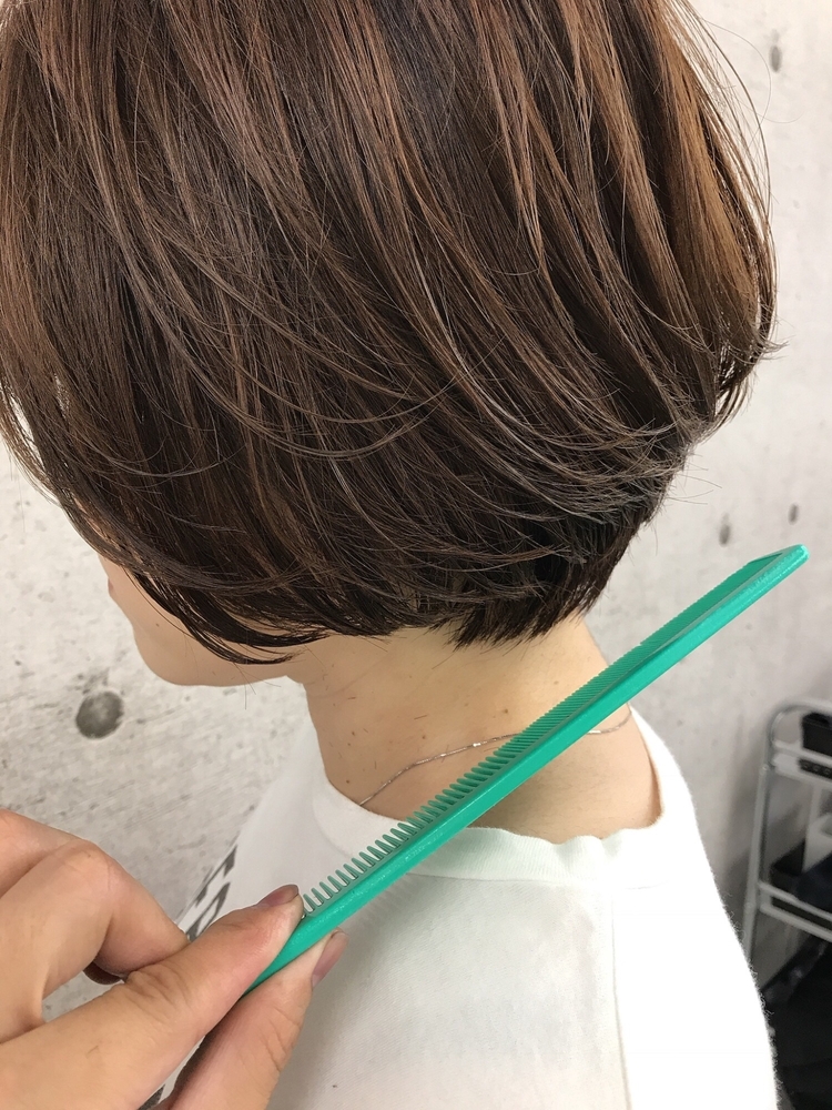 ショート ショートボブ ハンサムショート ヘアカラー 冬カラー 前髪有り ワンカール Iki Iki イキ しまだけーすけのヘアスタイル情報 Yahoo Beauty