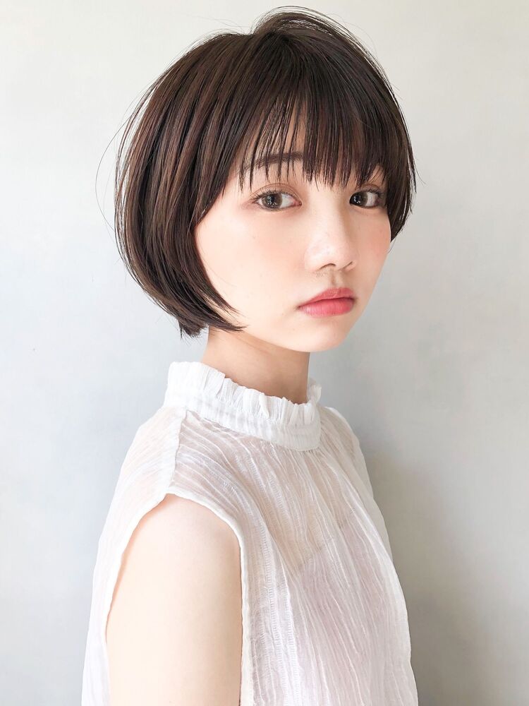 黒髪でも可愛いダークカラーショート Kyli 表参道 キリ オモテサンドウ Kyli表参道 トキタマサヒロの髪型 ヘアスタイル ヘアカタログ情報 Yahoo Beauty ヤフービューティー