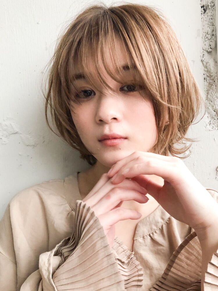 マッシュショート ゴールドベージュ Kyli 表参道 キリ オモテサンドウ Kyli表参道 トキタマサヒロのヘアスタイル情報 Yahoo Beauty