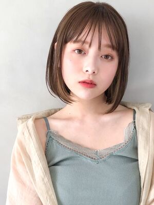 22年春 ストレートボブの人気ヘアスタイル 髪型 ヘアアレンジ Yahoo Beauty