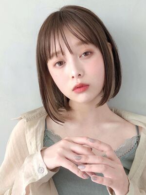 21年夏 ストレートボブの新着ヘアスタイル 髪型 ヘアアレンジ Yahoo Beauty