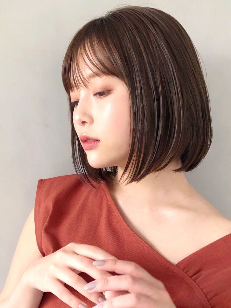 前下がりボブ ストレートボブ Kyli 表参道 キリ オモテサンドウ Kyli表参道 トキタマサヒロのヘアスタイル情報 Yahoo Beauty