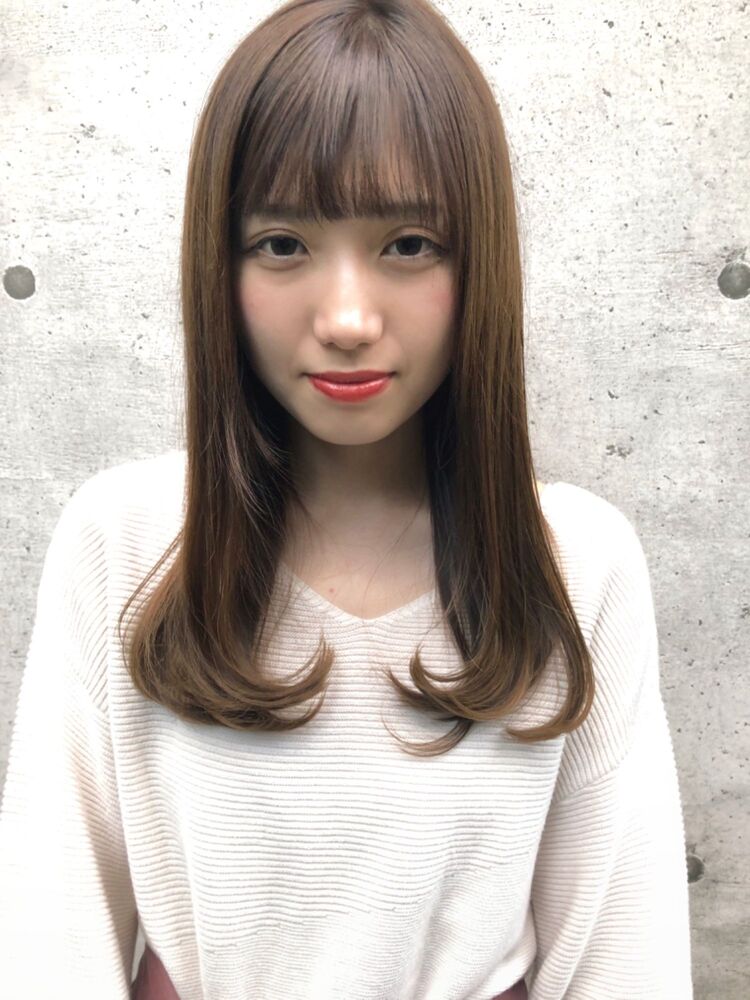 大人気 ストレートロング ワンカール Kyli 表参道 キリ オモテサンドウ Kyli表参道 トキタマサヒロのヘアスタイル情報 Yahoo Beauty