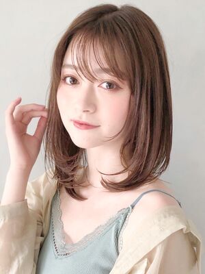 ワンカールパーマ ミディアムの髪型 ヘアスタイル ヘアカタログ 人気順 Yahoo Beauty ヤフービューティー