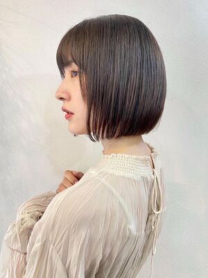 22年春 ストレートボブの人気ヘアスタイル 髪型 ヘアアレンジ Yahoo Beauty