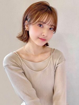 22年春 天使の羽バング ミディアムの人気ヘアスタイル 髪型 ヘアアレンジ Yahoo Beauty