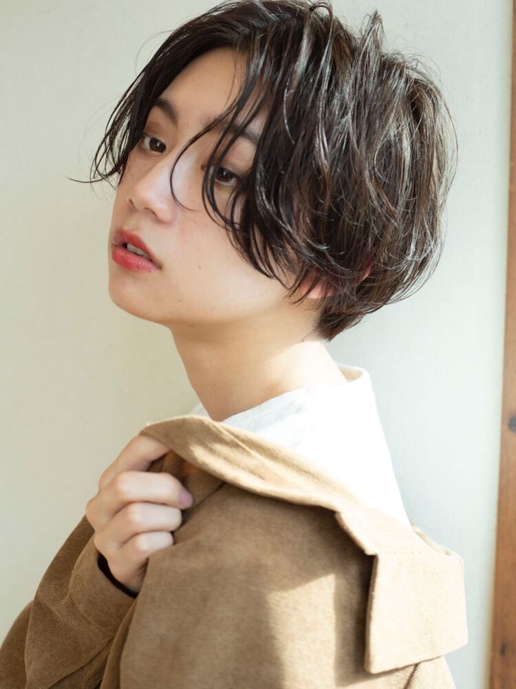 ニュアンスパーマ ハンサムショート Vain 渋谷 ヴェイン シブヤ Vain渋谷 仲村龍太のヘアスタイル情報 Yahoo Beauty