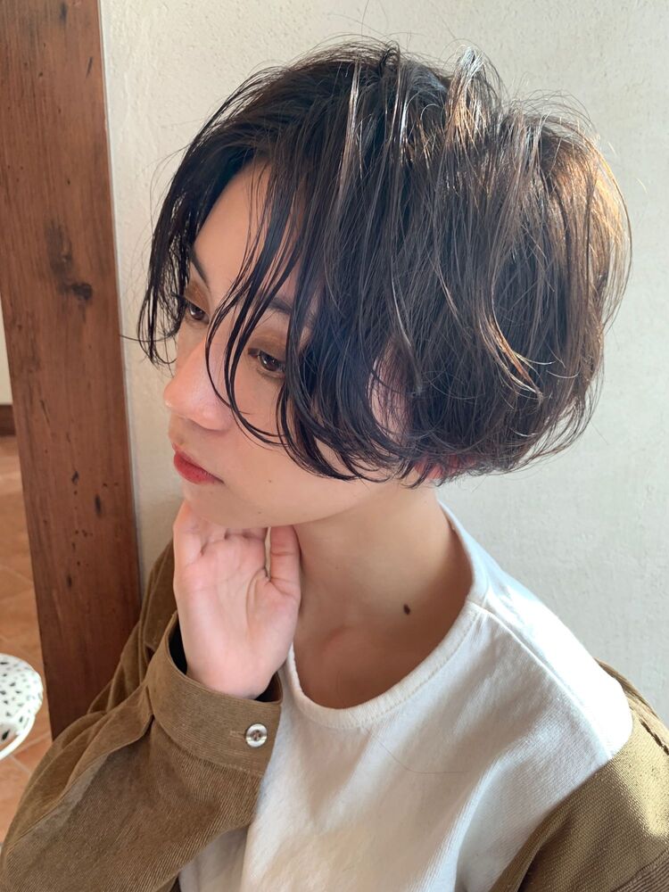 ハンサムショート 毛先パーマ Vain 渋谷 ヴェイン シブヤ Vain渋谷 仲村龍太のヘアスタイル情報 Yahoo Beauty