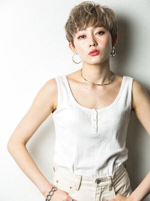 春 ベリーショートの髪型 ヘアスタイル ヘアカタログ 人気順 Yahoo Beauty ヤフービューティー