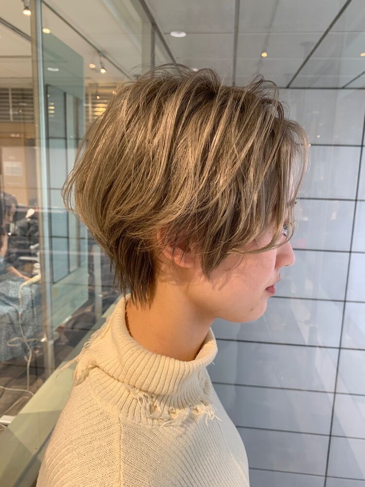 ハンサムショート ベージュカラー Vain 渋谷 ヴェイン シブヤ Vain渋谷 仲村龍太のヘアスタイル情報 Yahoo Beauty