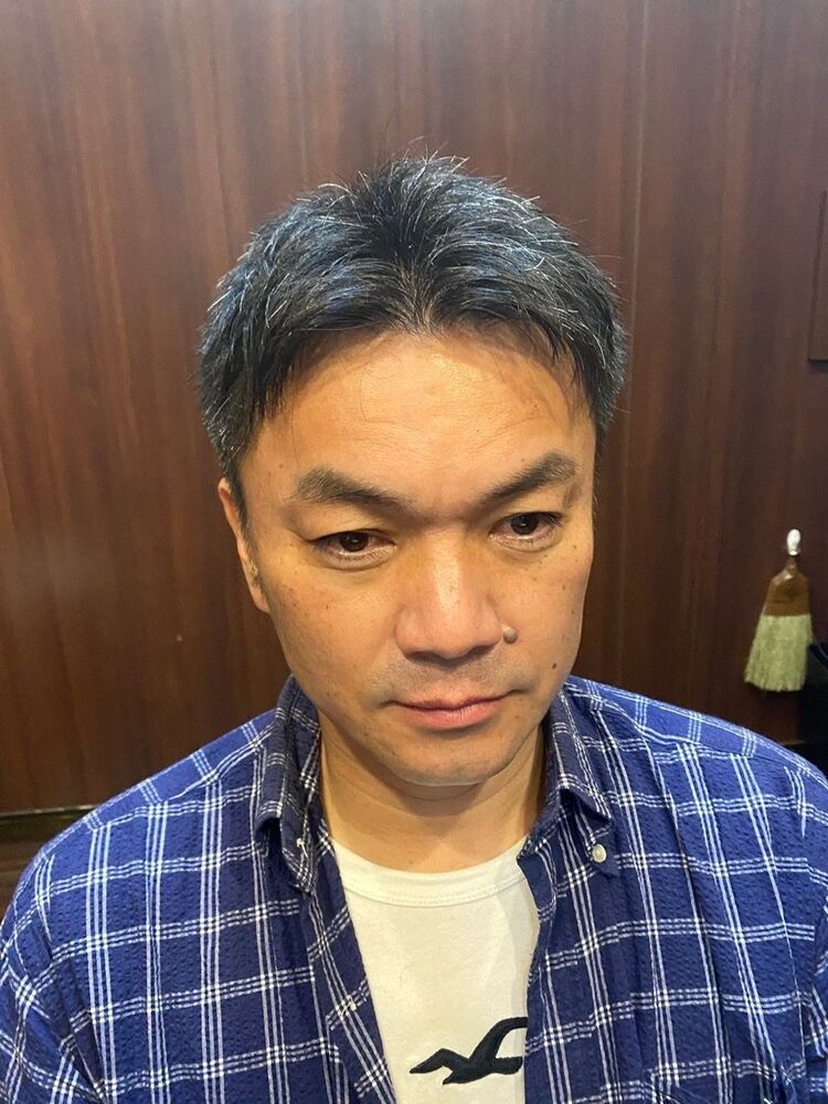 ショートセンター分け 銀座 理容室 床屋 ビジネス オフィス カジュアル 日本橋 京橋 中央区 Hiro Ginza 銀座一丁目店 ヒロギンザ ギンザイッチョウメテン 阿曽真樹のヘアスタイル情報 Yahoo Beauty