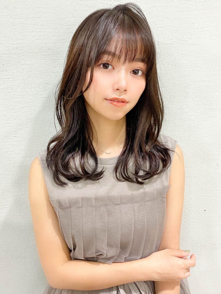 代30代40代大人かわいい前髪顔周り小顔ゆる巻きセミロング銀座 Beauty Connection Ginza Hair Salon ビューティーコネクションギンザヘアーサロン 谷 賢二の髪型 ヘアスタイル ヘアカタログ情報 Yahoo Beauty ヤフービューティー