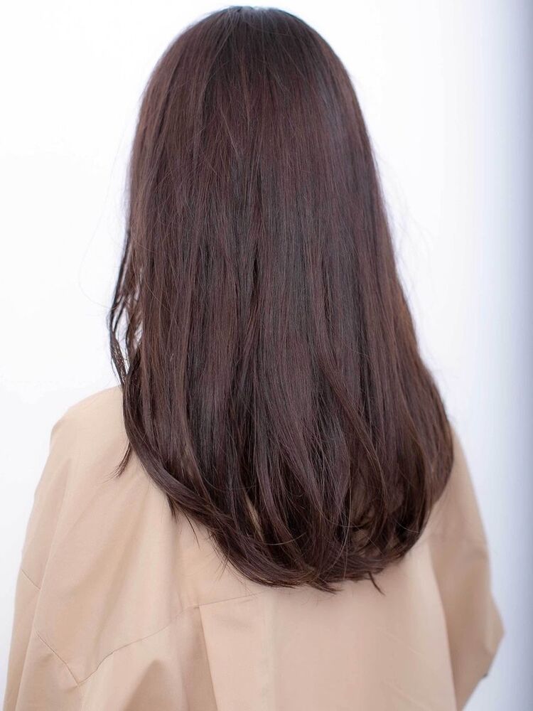 韓国レイヤーカット ココアブラウンで柔らかで大人かわいい 韓国レイヤーカットなら嶋田陽平のヘアスタイル情報 Yahoo Beauty