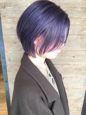 22年春 紫 ショートの人気ヘアスタイル 髪型 ヘアアレンジ Yahoo Beauty