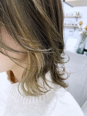 オシャレカラー ミディアムの髪型 ヘアスタイル ヘアカタログ 人気順 Yahoo Beauty ヤフービューティー