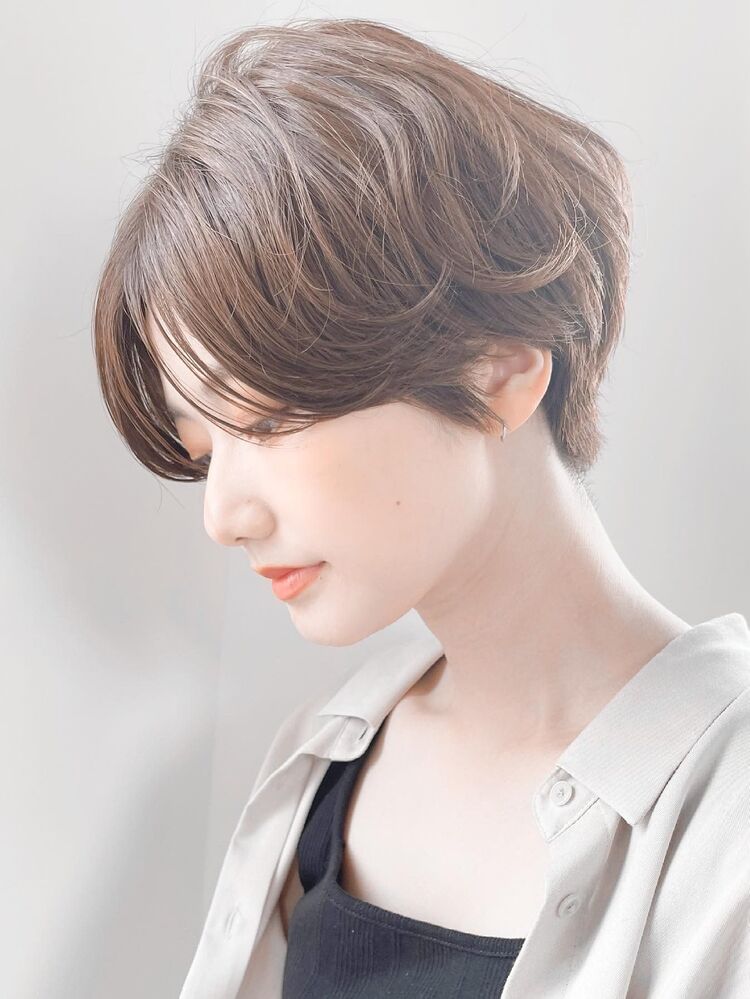 ハンサムショート 前髪長め ショートパーマ 透明感カラー I East 亀戸 サトウアキラのヘアスタイル情報 Yahoo Beauty
