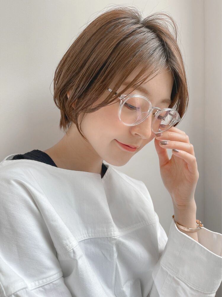 ハンサムショート 眼鏡が似合うヘア オフィススタイル I East 亀戸 サトウアキラのヘアスタイル情報 Yahoo Beauty