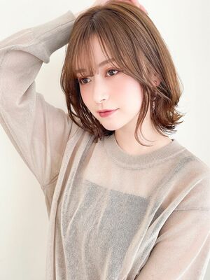 21年春夏 ミディアムレイヤーの人気ヘアスタイル 髪型 ヘアアレンジ Yahoo Beauty