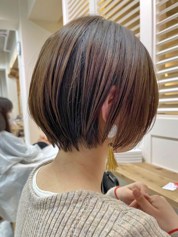 丸みショートボブ ボブとショートの間 伸ばしやすいショート I East 亀戸 サトウアキラのヘアスタイル情報 Yahoo Beauty