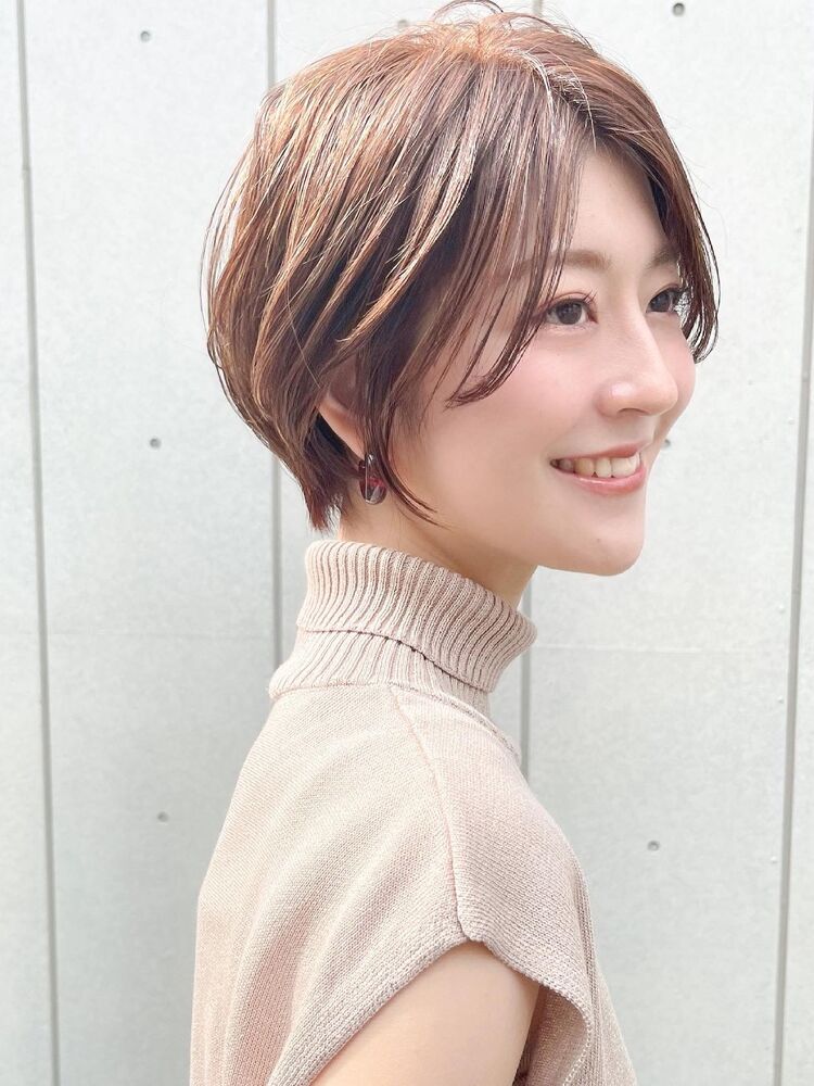 ハンサムショート 前髪長め 襟足スッキリ ショートボブ 耳掛けショート I East 亀戸 サトウアキラのヘアスタイル情報 Yahoo Beauty