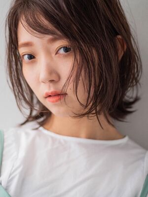 21年秋冬 ダブルバング ミディアムの新着ヘアスタイル 髪型 ヘアアレンジ Yahoo Beauty