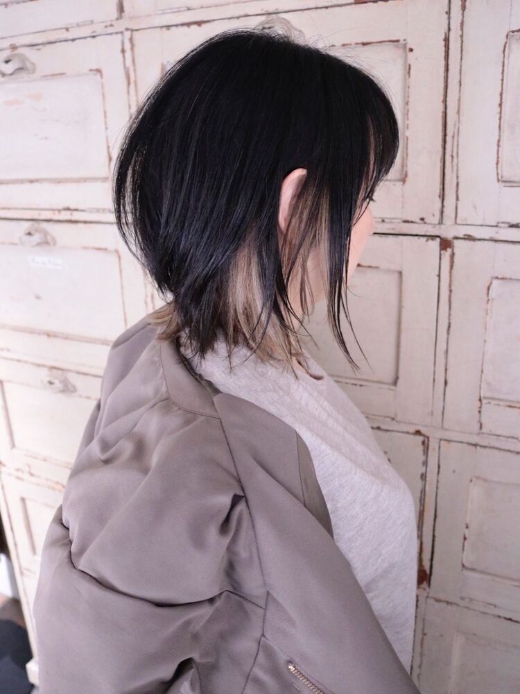 ウルフカット インナーカラー グレージュ Rorrim 武南栄二のヘアスタイル情報 Yahoo Beauty