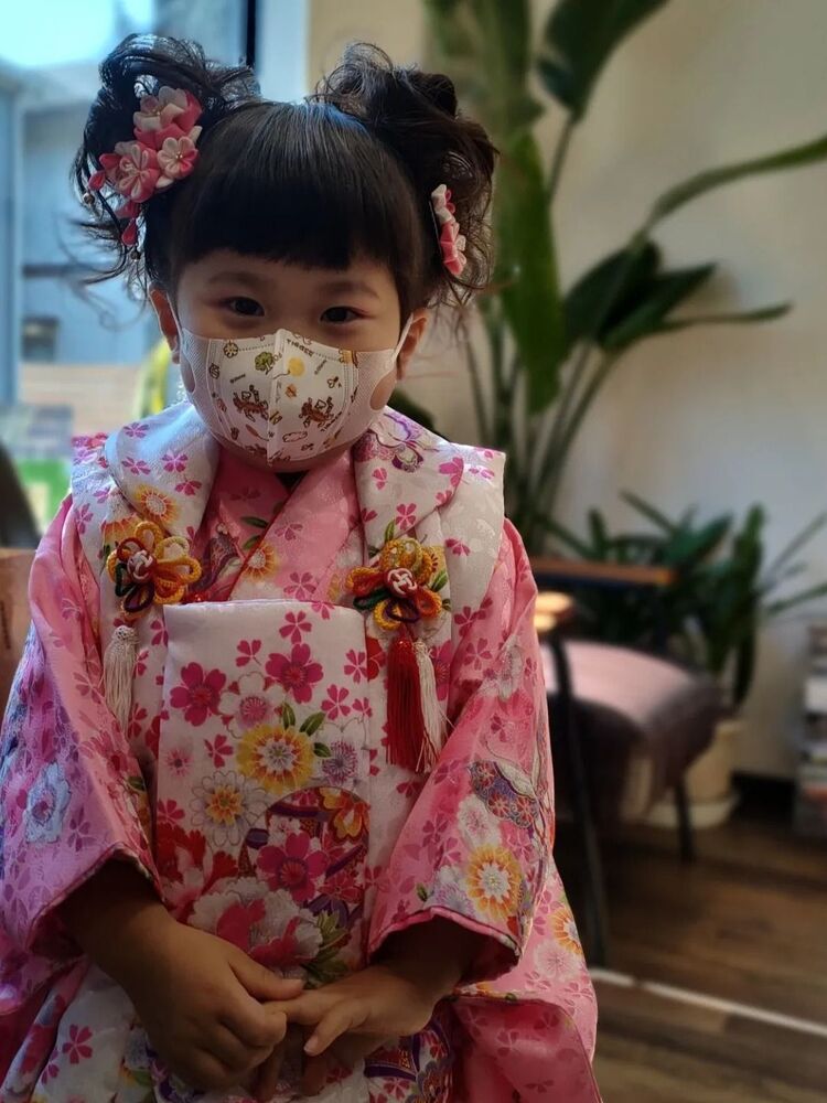 七五三のかわいいお客様 3才被布 瑞穂美容室 ミズホビヨウシツ 山内のヘアスタイル情報 Yahoo Beauty