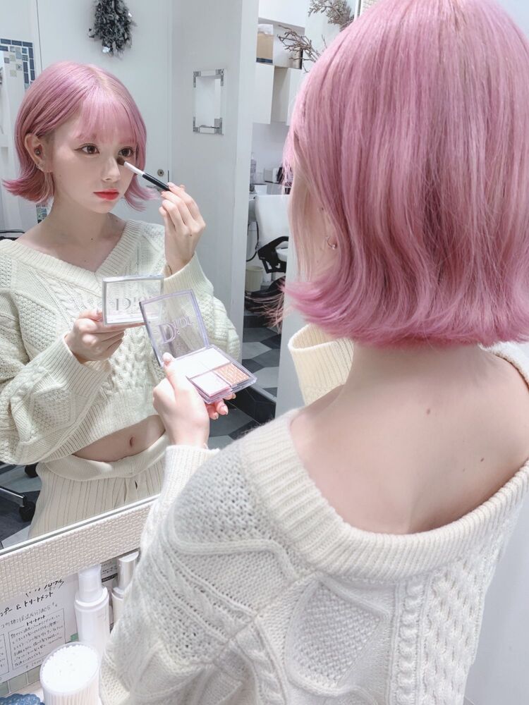 ホワイトピンク Lapis 池袋 ラピス イケブクロ Lapis大宮 中尾光紀のヘアスタイル情報 Yahoo Beauty