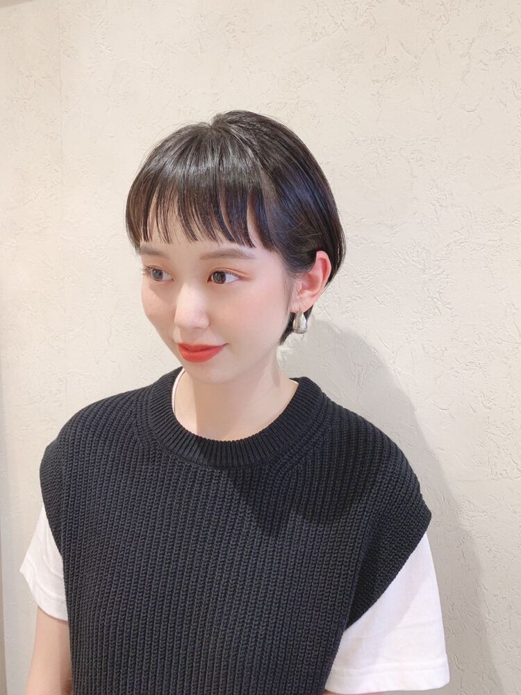 ワイドバングのクリーンショート La Bonheur Hair Grace門前仲町店 ラボヌールヘアーグレース モンゼンナカチョウテン Koharuのヘアスタイル情報 Yahoo Beauty