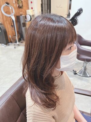 デジタルパーマ セミロングの髪型 ヘアスタイル ヘアカタログ 人気順 Yahoo Beauty ヤフービューティー