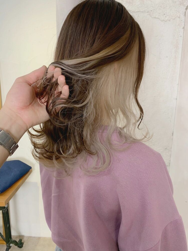 インナーミルクティーベージュ Ally アリー フジタナオキのヘアスタイル情報 Yahoo Beauty