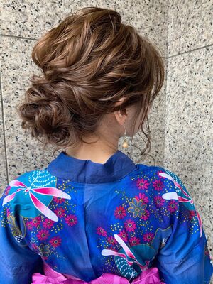 浴衣ヘアアレンジの髪型 ヘアスタイル ヘアカタログ 人気順 Yahoo Beauty ヤフービューティー